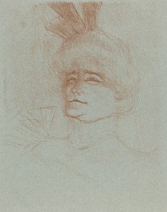 Bust of Mlle. Marcelle Lender, Turned Three Quarters by Henri de Toulouse Lautrec