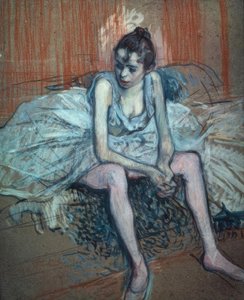 Seated Dancer by Henri de Toulouse Lautrec