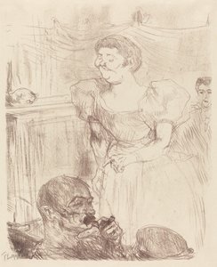 Di Ti Fellow - Englishmen at the Cafe-Concert by Henri de Toulouse Lautrec