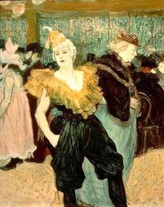 The Clowness Cha-U-Kao by Henri de Toulouse Lautrec
