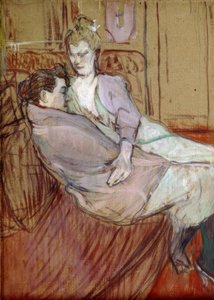 Study for The Two Friends by Henri de Toulouse Lautrec