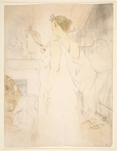 Woman with Hand Mirror, from the series Elles by Henri de Toulouse Lautrec