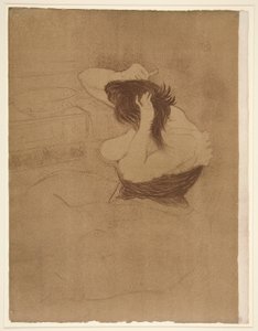 Woman Combing Her Hair, from the series Elles by Henri de Toulouse Lautrec