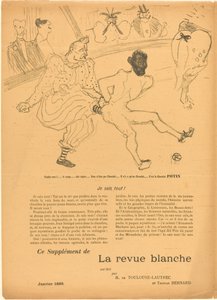 Footit and Chocolat (left recto) by Henri de Toulouse Lautrec