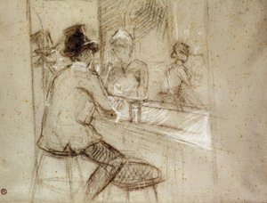 Gin Cocktail by Henri de Toulouse Lautrec
