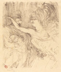 Guy and Mealy in Paris, 1898 by Henri de Toulouse Lautrec