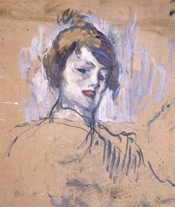 Head of a Woman by Henri de Toulouse Lautrec