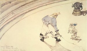 At the Circus: The Clown Footit with Poodle and Elephant