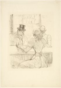 In the Picton Bar (American Bar), rue Scribe by Henri de Toulouse Lautrec
