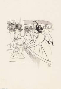 In the Skating Professional Beauty by Henri de Toulouse Lautrec