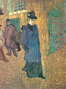 Jane Avril Leaving the Moulin Rouge by Henri de Toulouse Lautrec