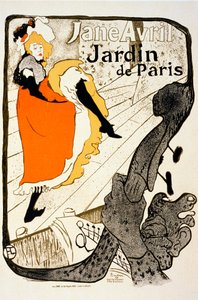 Jane Avril at the Jardin de Paris by Henri de Toulouse Lautrec