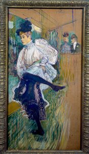 Jane Avril Dancing by Henri de Toulouse Lautrec
