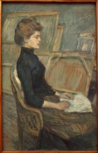Young Girl in the Studio by Henri de Toulouse Lautrec