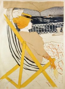 The Passenger of 54 or Promenade on a Yacht by Henri de Toulouse Lautrec