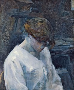 La Rousse in a White Blouse, 1889 by Henri de Toulouse Lautrec