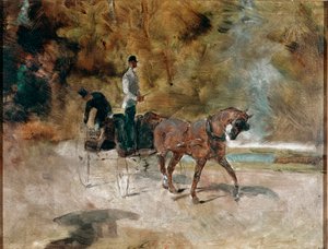 La carriage by Henri de Toulouse Lautrec