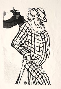 The Café-concert: American Singer by Henri de Toulouse Lautrec