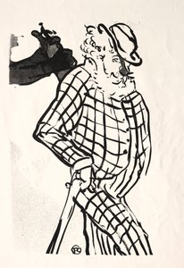 The Café-concert: American Singer by Henri de Toulouse Lautrec