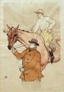 The Jockey Going to the Post by Henri de Toulouse Lautrec