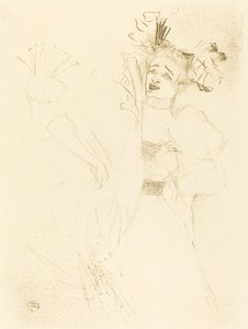 Lender Full Face in "Chilperic" by Henri de Toulouse Lautrec