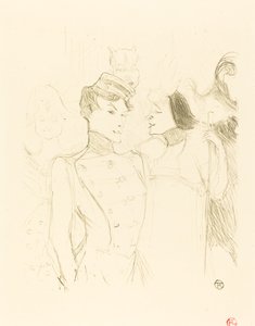 Lender and Lavalliere by Henri de Toulouse Lautrec