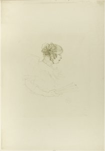 Luce Myrès, in Profile by Henri de Toulouse Lautrec