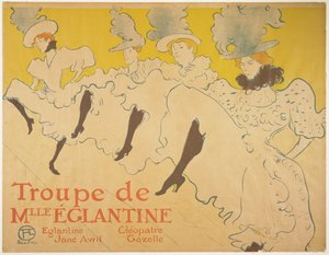 Mademoiselle Eglantines Troupe by Henri de Toulouse Lautrec