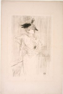 Mademoiselle Marcelle Lender, Standing by Henri de Toulouse Lautrec