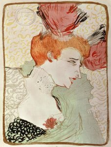 Mademoiselle Marcelle Lender, Bust by Henri de Toulouse Lautrec