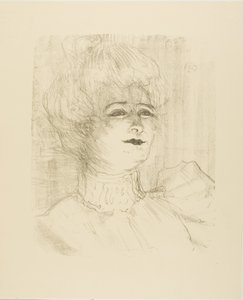 Marie-Louise Marsy, from Thirteen Lithographs by Henri de Toulouse Lautrec