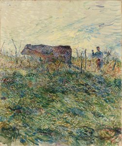Ploughing in the Vineyard, 1883 by Henri de Toulouse Lautrec