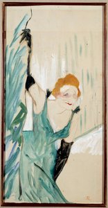Portrait of the French Singer Yvette Guilbert (1867-1944) Saluting the Public