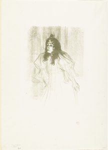 Portrait of the Singer May Belfort with Loose Hanging Hair