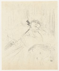 Portrait of Yvette Guilbert in an Armchair on Stage by Henri de Toulouse Lautrec