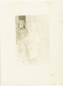 Portrait of Actors Léonie Yahne and Henri Mayer in the Play 