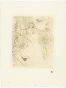 Portrait of Actress Marcelle Lender Bowing to the Audience by Henri de Toulouse Lautrec