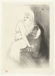 Portrait of actress Sarah Bernhardt in the play Phèdre