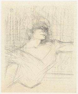 Portrait of Actress Yvette Guilbert in Dans la Glu (series title: Yvette Guilbert: English Series) by Henri de Toulouse Lautrec