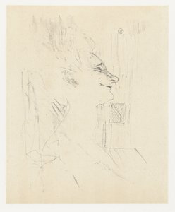 Portrait of Actress Yvette Guilbert in Soularde (Yvette Guilbert: English Series) by Henri de Toulouse Lautrec