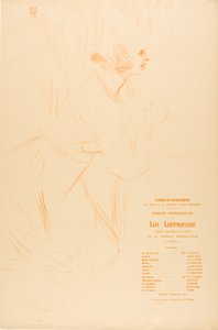 Program for La Lépreuse by Henri de Toulouse Lautrec