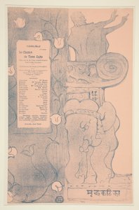 Programme of the Earthenware Chariot by Henri de Toulouse Lautrec