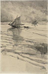 Sailboats by Henri de Toulouse Lautrec