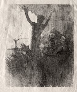 Schlomé Fuss at the Synagogue, 1897 by Henri de Toulouse Lautrec