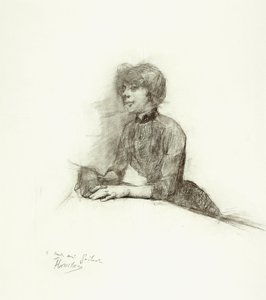 Seated Woman by Henri de Toulouse Lautrec