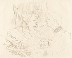 Supper in London by Henri de Toulouse Lautrec