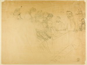 The Arton Trial (third plate) by Henri de Toulouse Lautrec