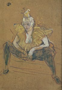 The Clowness Cha-U-Kao Seated, 1895 by Henri de Toulouse Lautrec
