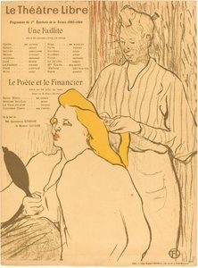 The Hairdresser - Program for the Theatre-Libre by Henri de Toulouse Lautrec