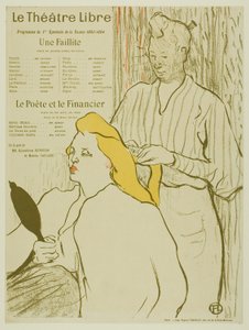 The Hairdresser, Program for the Théâtre Libre by Henri de Toulouse Lautrec